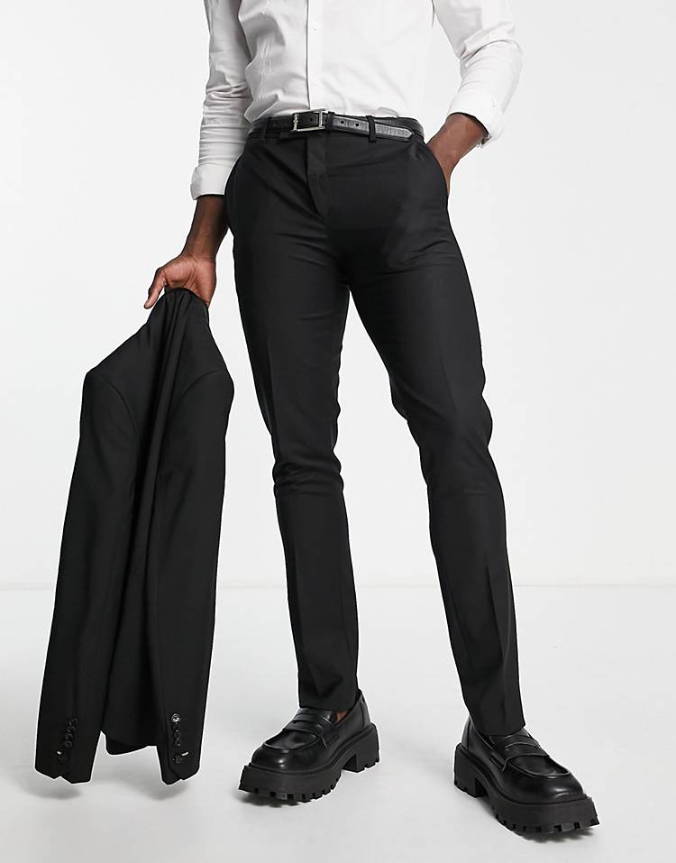 Twisted Tailor Ellroy skinny fit suit in black